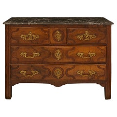 French 18th century Louis XV Period Walnut and Ormolu Commode