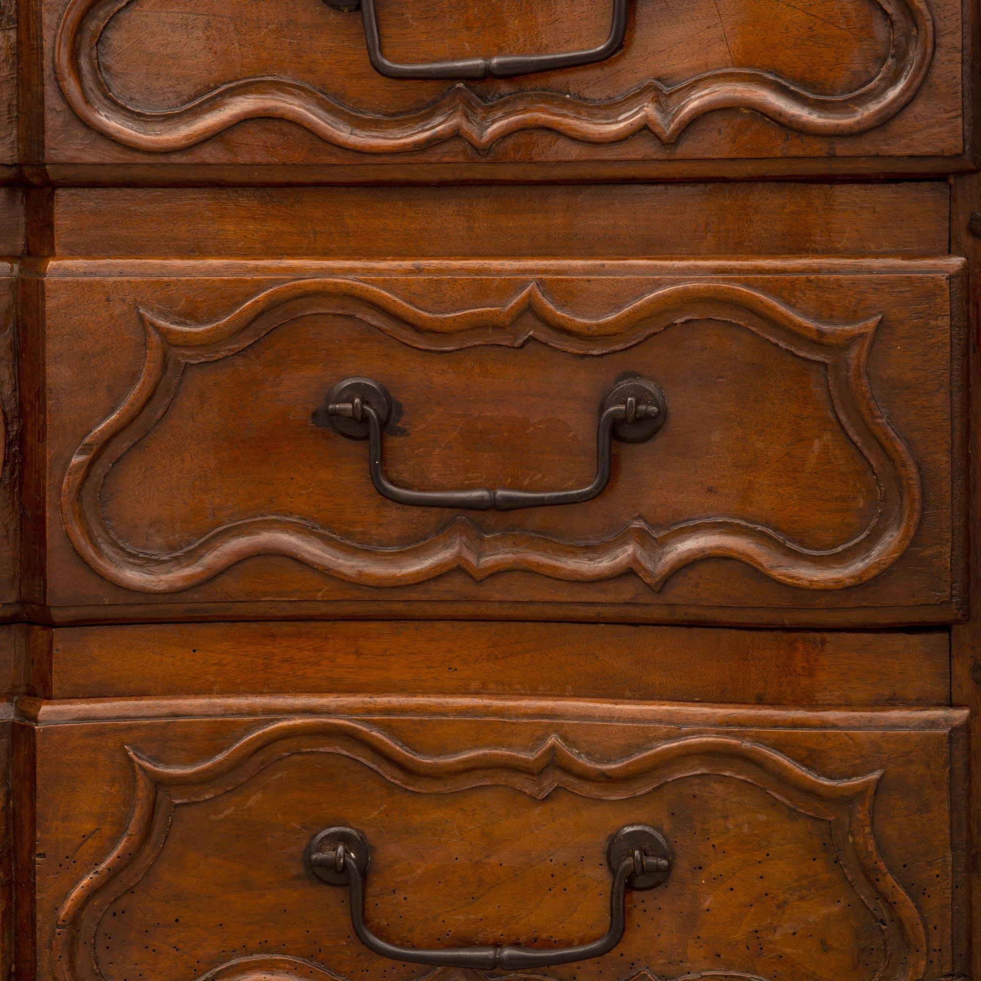 French 18th Century Louis XV Period Walnut Chest For Sale 4