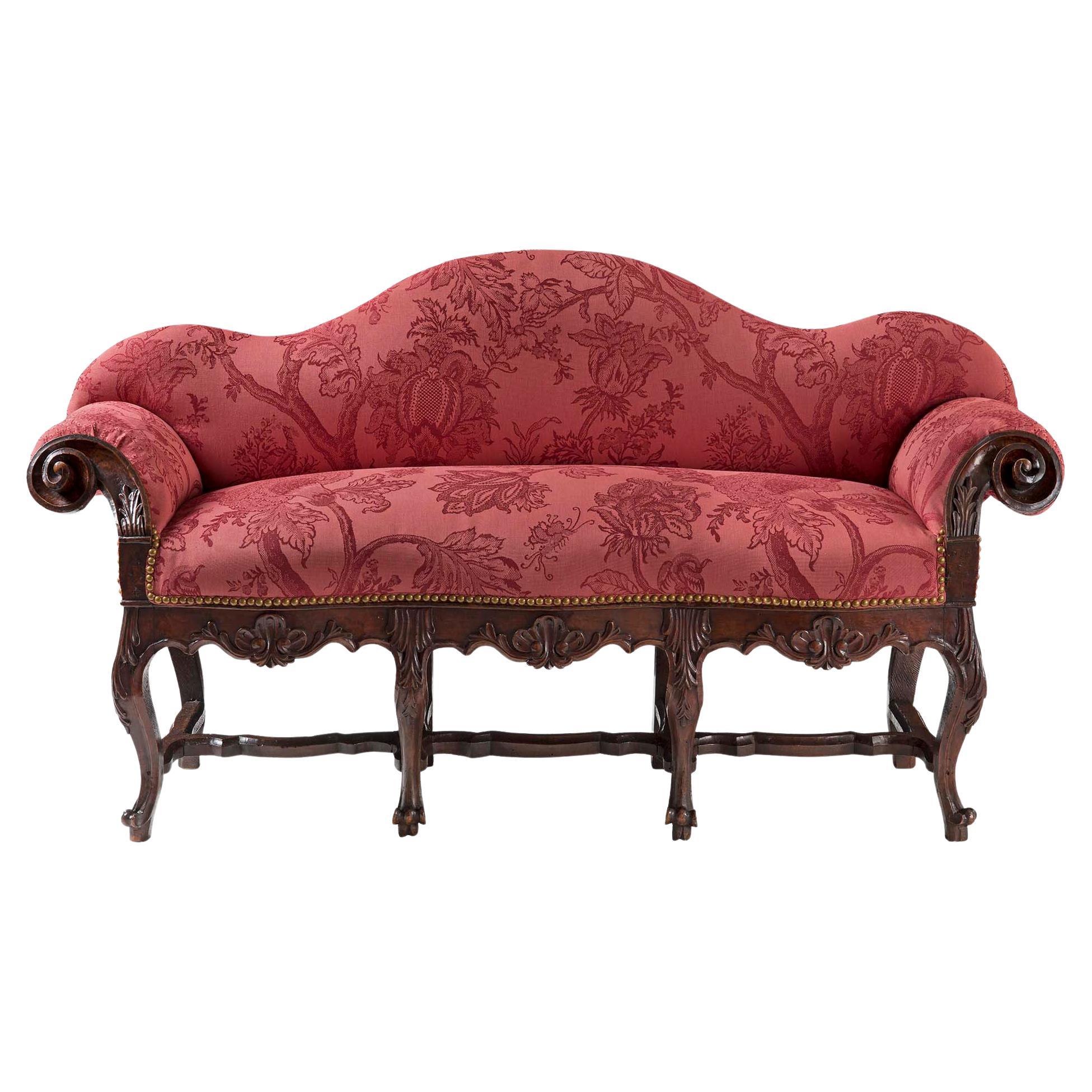 French 18th Century Louis XV Period Walnut Child’s Settee For Sale
