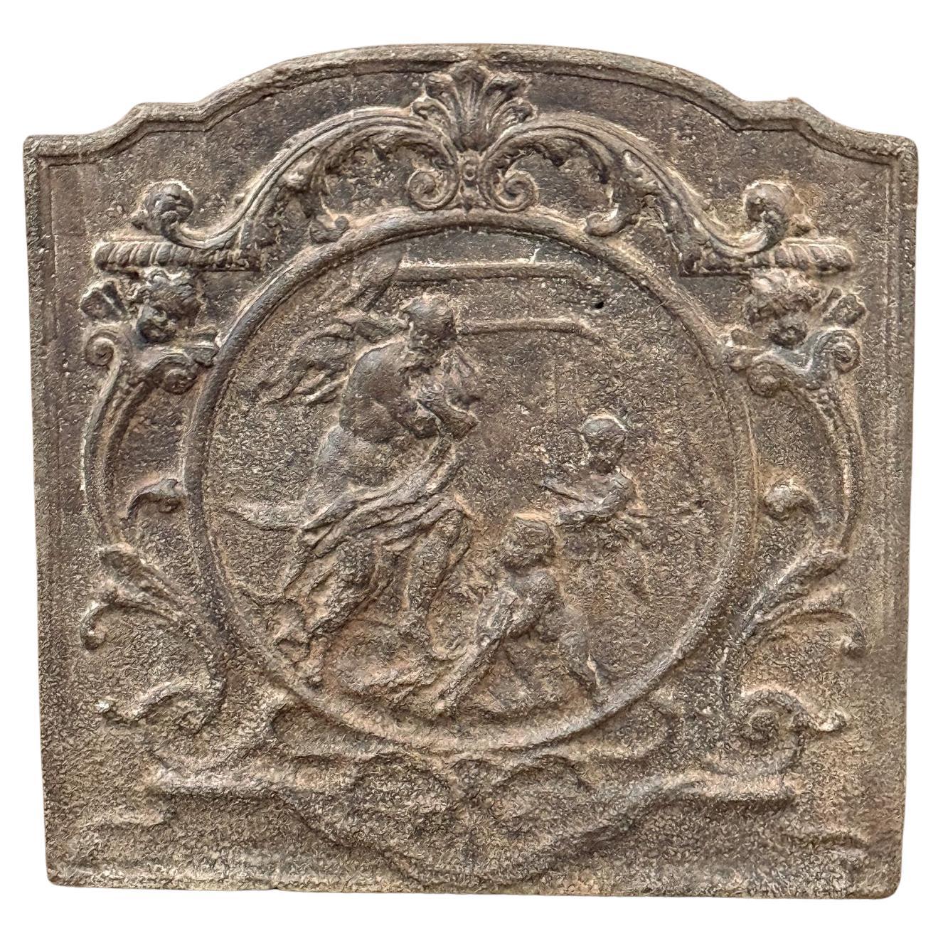 French 18th Century Louis XV Period 'Winter' Fireback / Backsplash