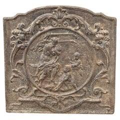 French 18th Century Louis XV Period 'Winter' Fireback / Backsplash