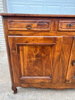 French 18th Century Louis XV Provincial Two Door Walnut Buffet