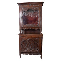 Gabinetto francese del XVIII secolo Luigi XV riccamente intagliato in Oak