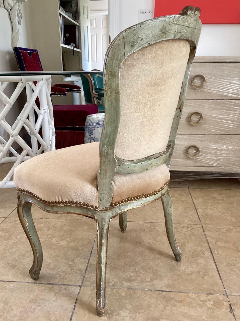 French 18th Century Louis XV Side Chair in Todd Hase Upholstery For