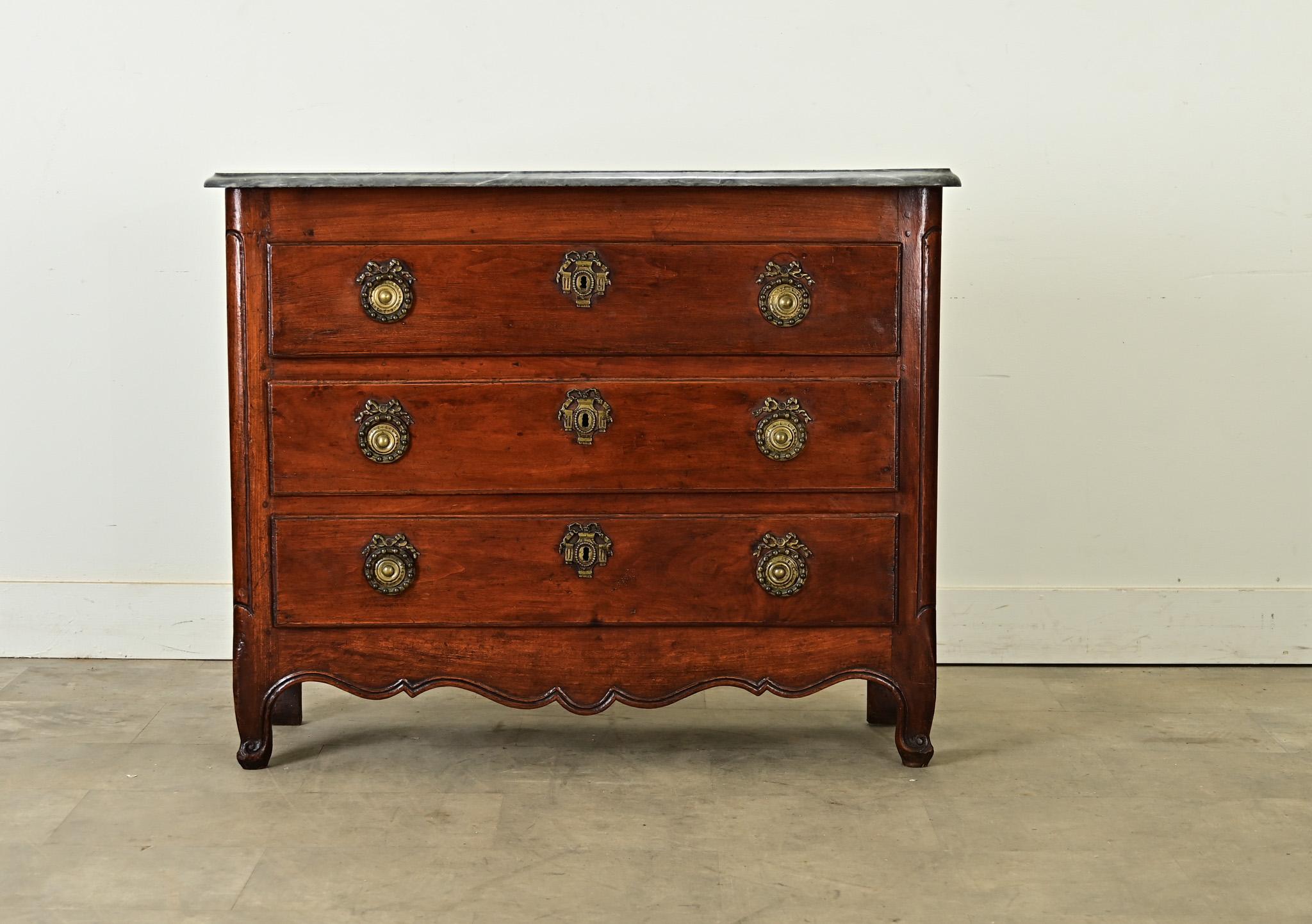 Carved French 18th Century Louis XV Style Commode