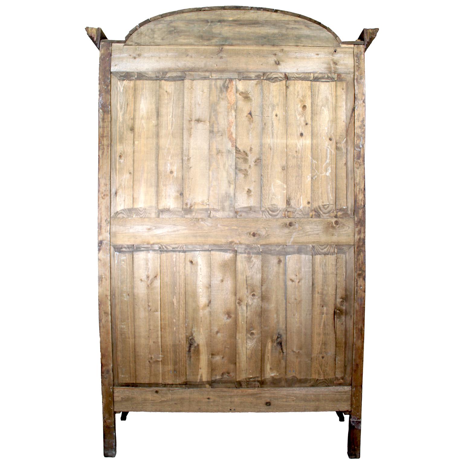 French 18th Century Louis XV Style Provincial - Country French Armoire Bookcase For Sale 7