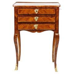 French 18th Century Louis XV/Transition Era Marquetry Side Table Table Ecritoire