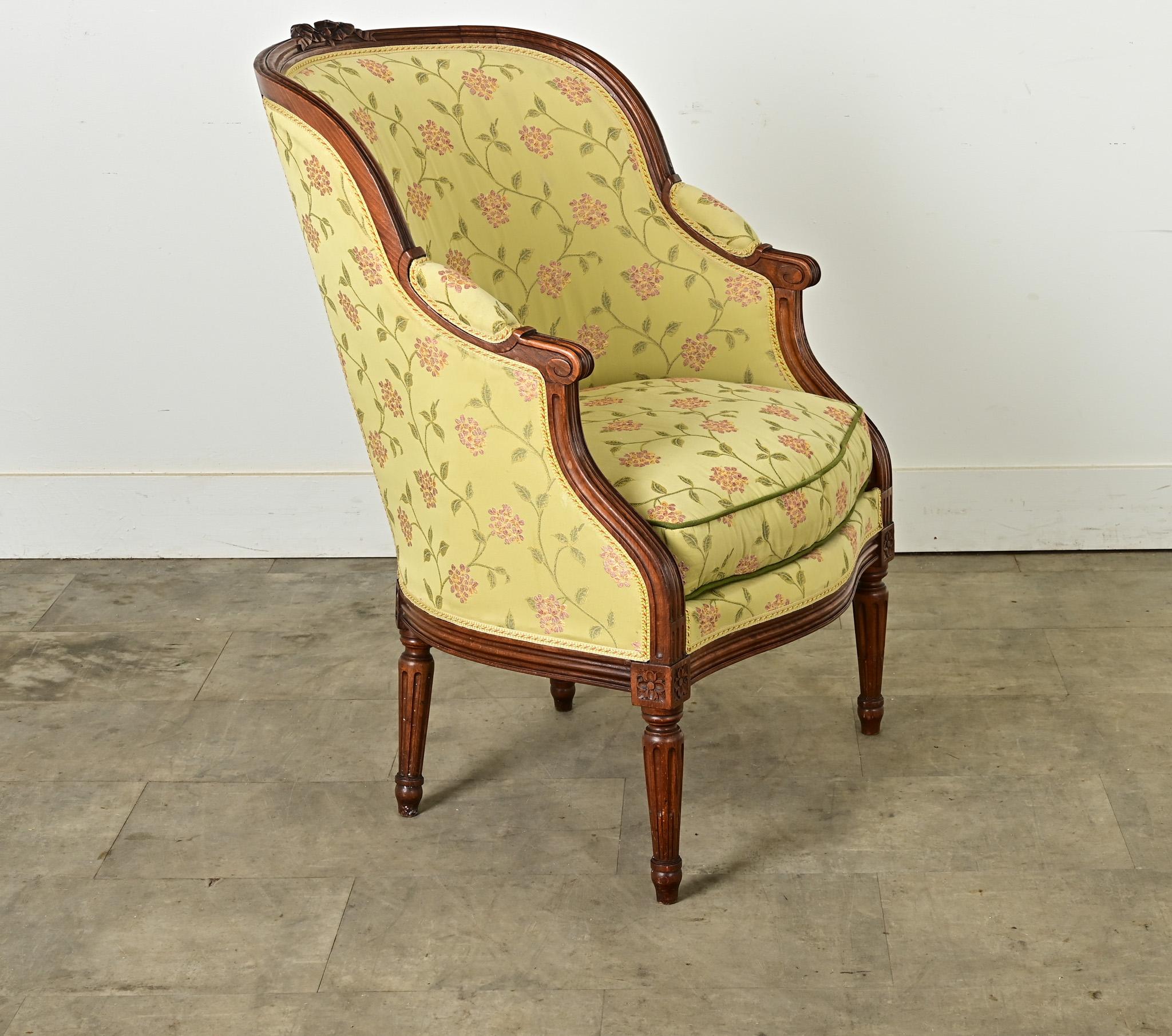 French 18th Century Louis XVI Bergere 4