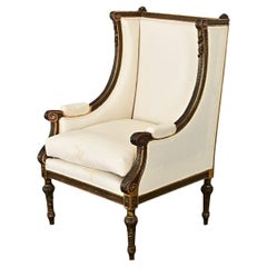 French 18th Century Louis XVI Carved Bergère
