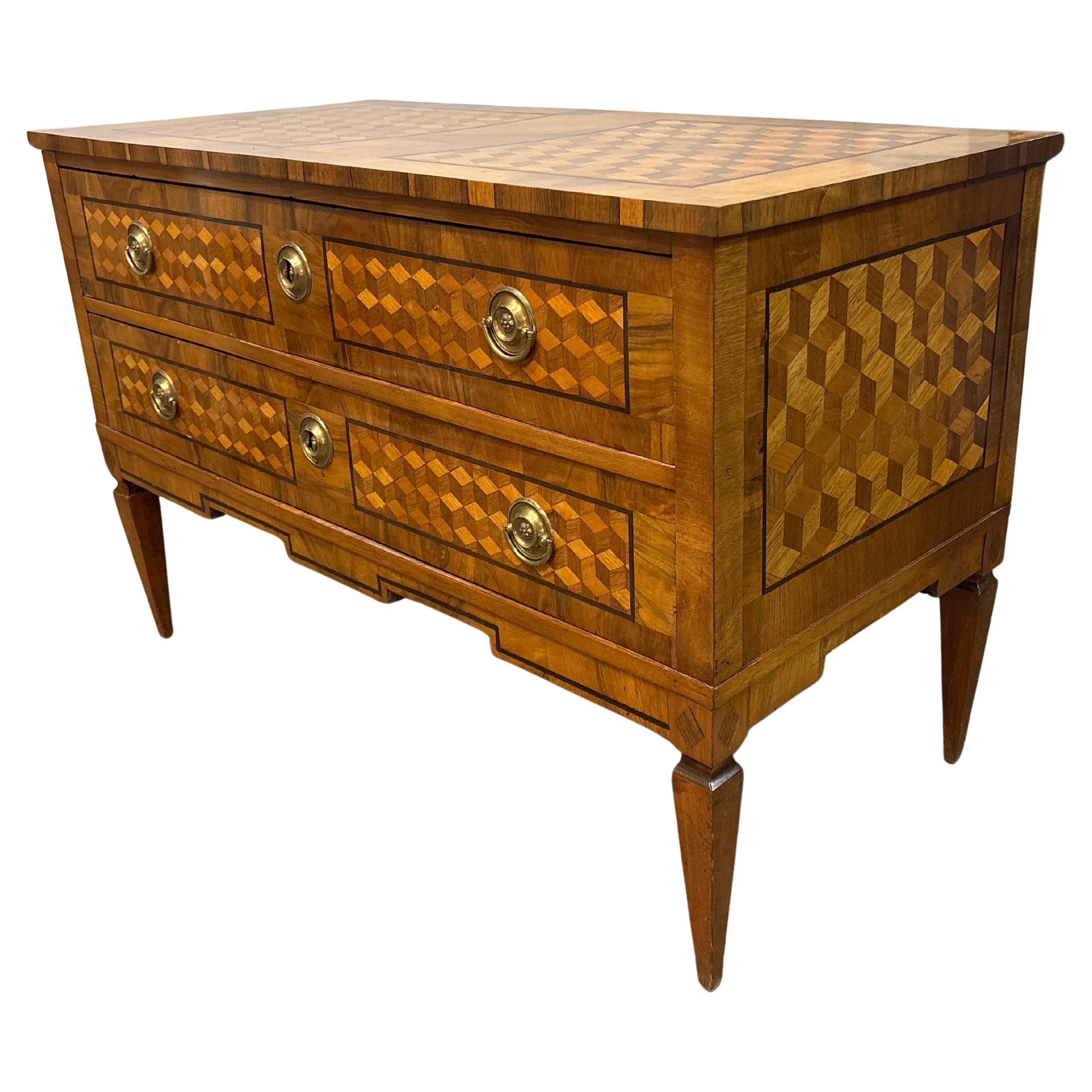 Noce Commode francese del XVIII secolo Luigi XVI in vendita