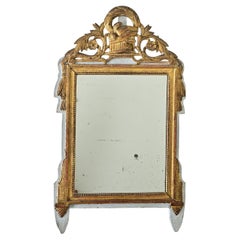 Französisch 18. Jahrhundert Louis XVI vergoldet und gemalt Trumeau