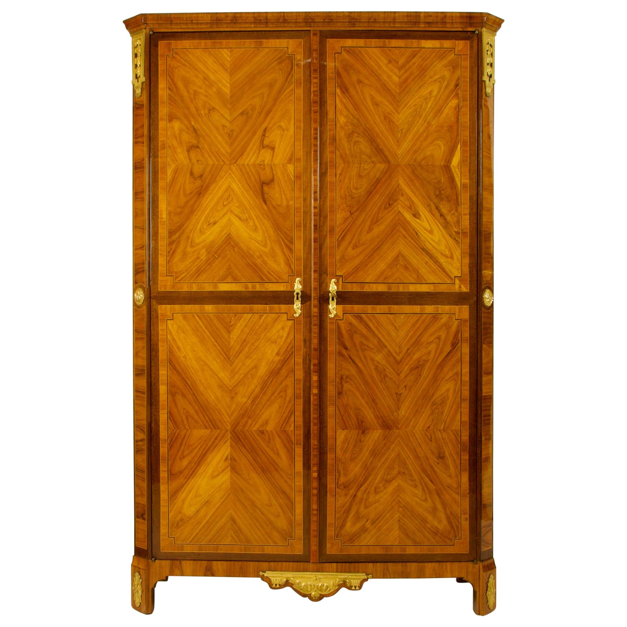 French 18th Century Louis XVI Marquetry Cabinet by Roger Vandercruse/Lacroix