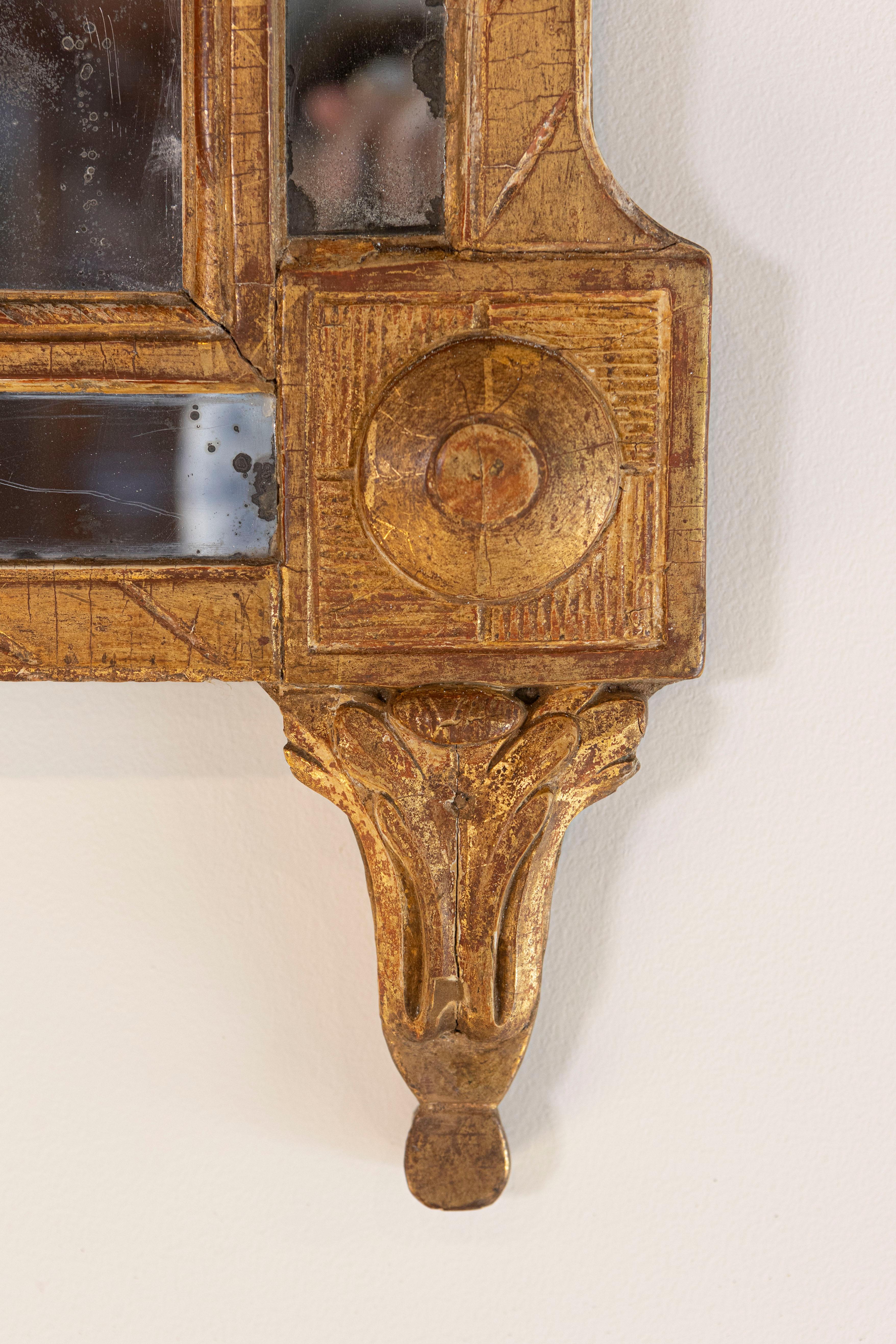 Français Miroir Louis XVI français du 18ème siècle Circa 1790 en vente