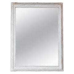 French 18th Century Louis XVI Painted Mirror with Original Glass