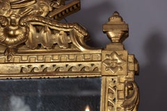 French 18th Century Louis XVI Period Carved Gold Leaf Mirror
