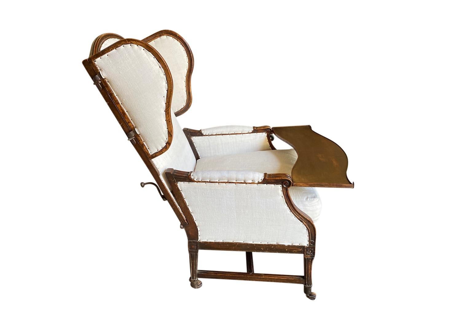 18th Century and Earlier French 18th Century Louis XVI Period Chaise De Repos For Sale