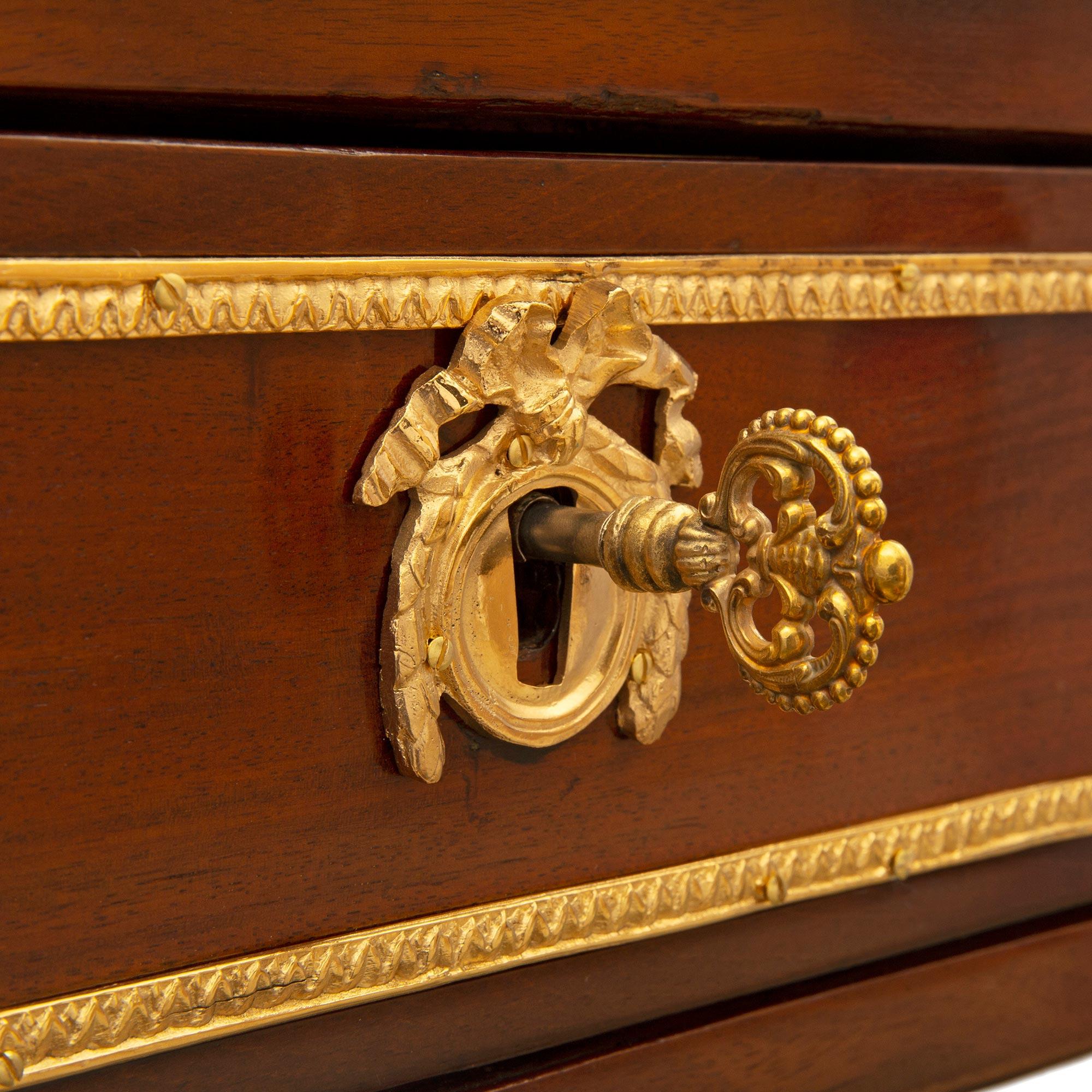French 18th Century Louis XVI Period Console Table, Signed J. Caumont JME For Sale 1