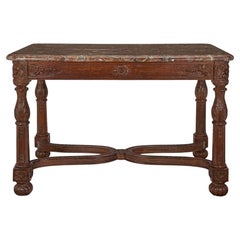 French 18th Century Louis XVI Period Country French Provençal Oak Center Table
