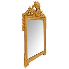 French 18th Century Louis XVI Period Giltwood Mirror