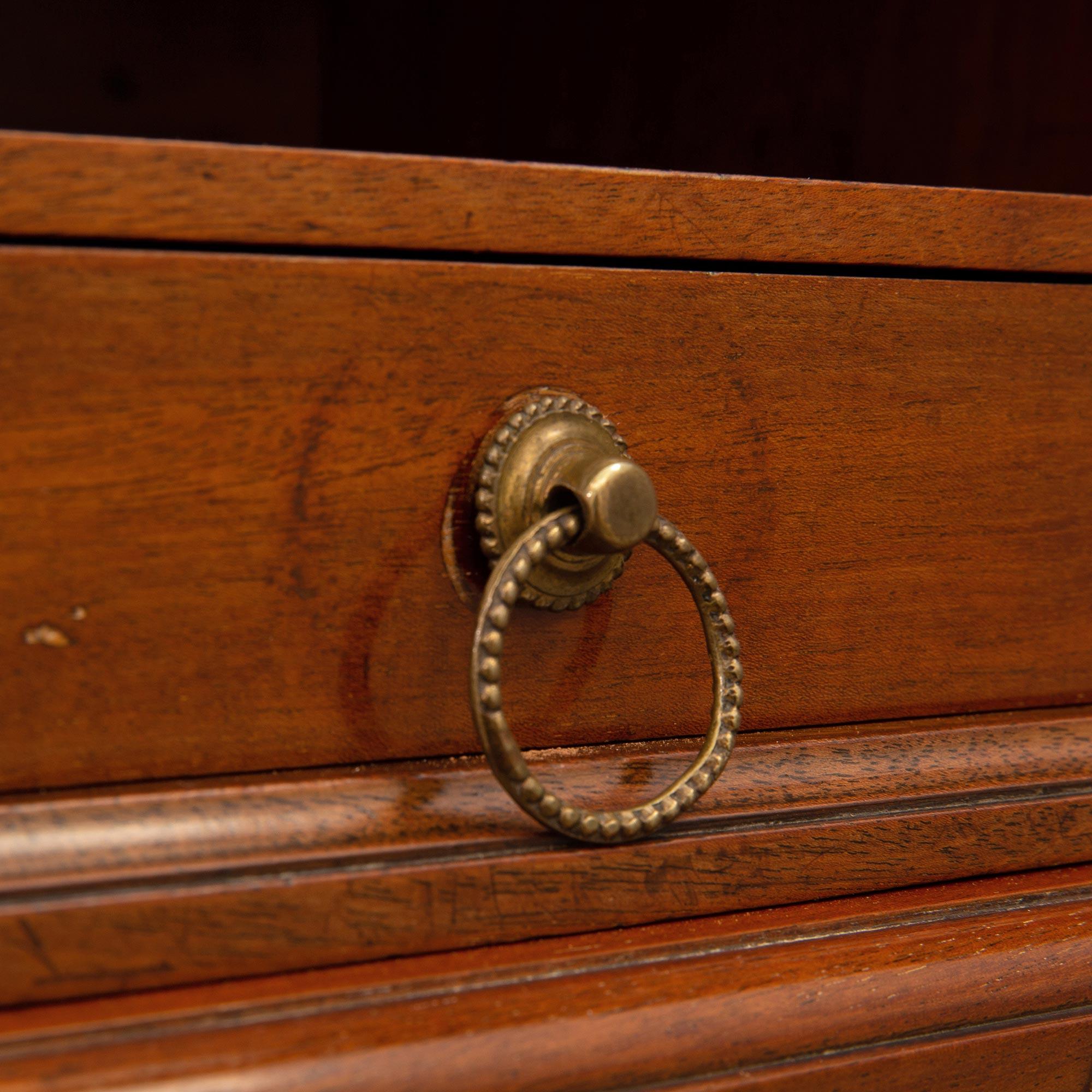 French 18th Century Louis XVI Period Mahogany Cabinet For Sale 5