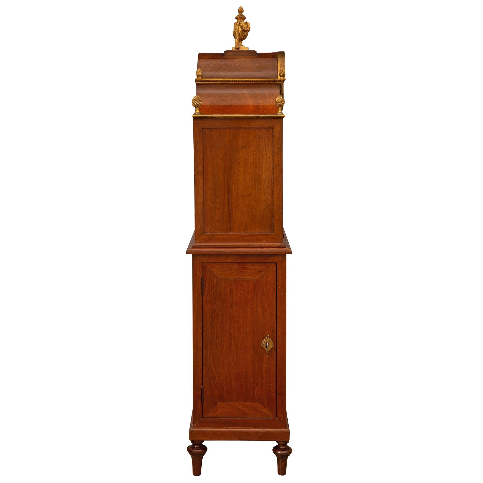 18th Century and Earlier French 18th Century Louis XVI Period Mahogany Cabinet For Sale