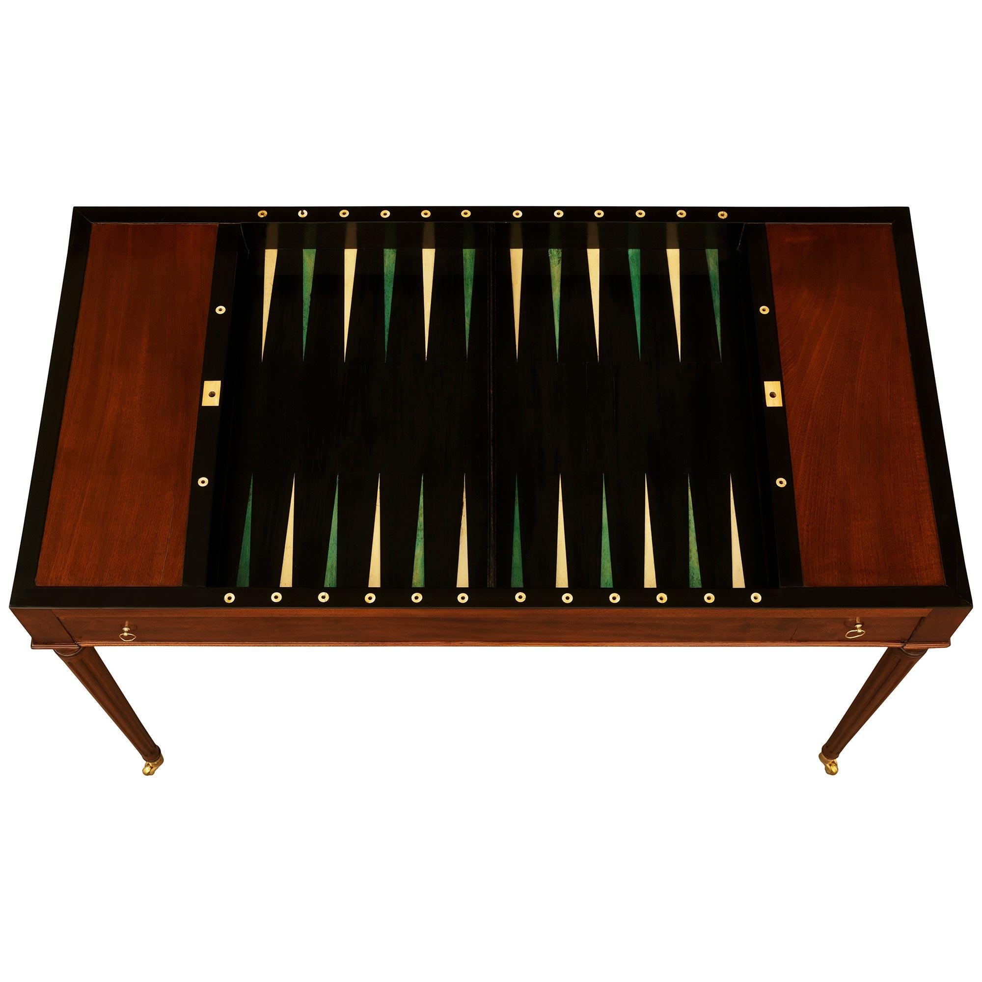 French 18th century Louis XVI Period Mahogany games table For Sale 6
