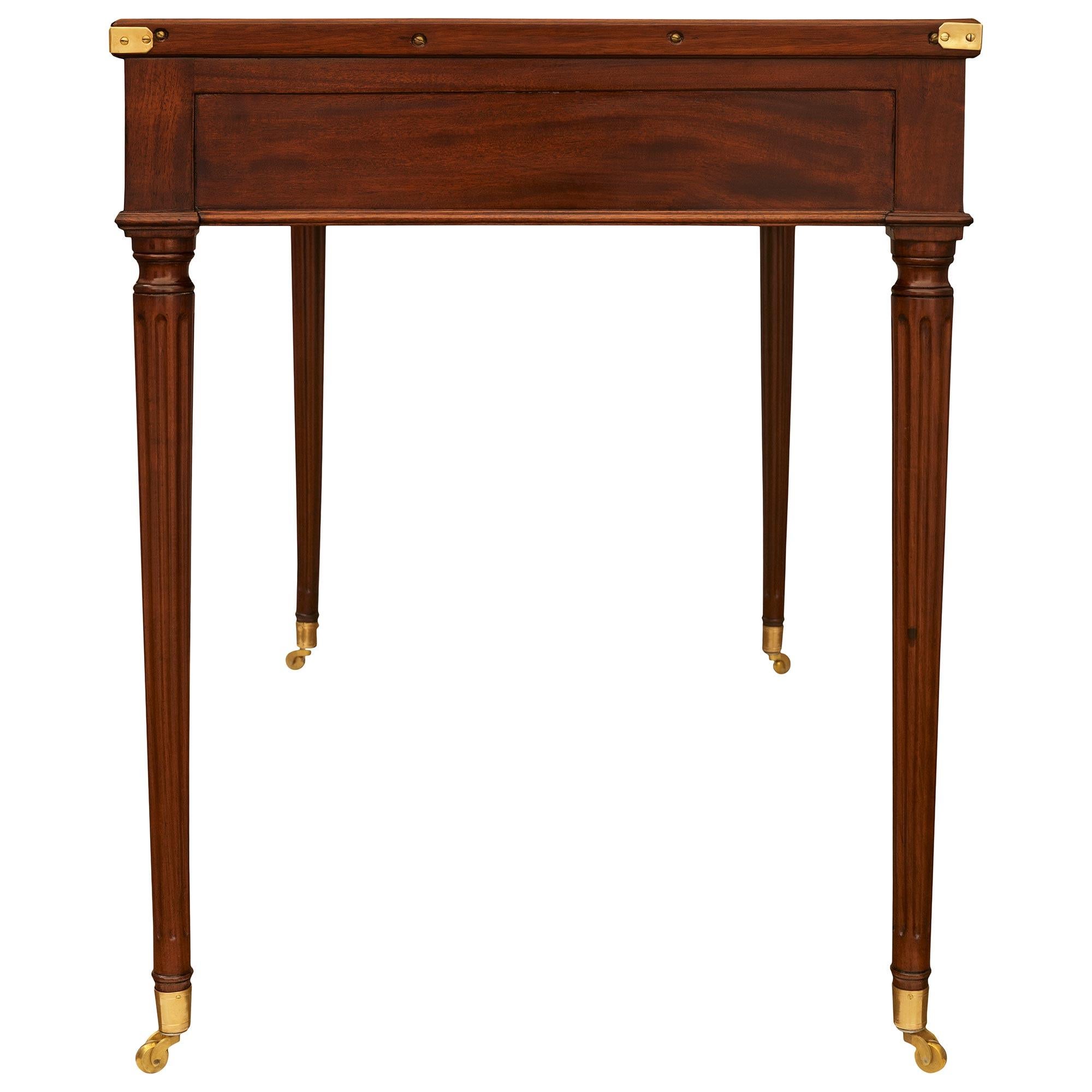 Bone French 18th century Louis XVI Period Mahogany games table For Sale