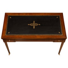 French 18th Century Louis XVI Period Mahogany “Tric Trac” Games Table