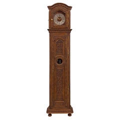 French 18th Century Louis XVI Period Oak Grandfather Clock