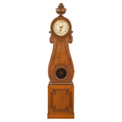 French 18th Century Louis XVI Period Oak Grandfather Clock