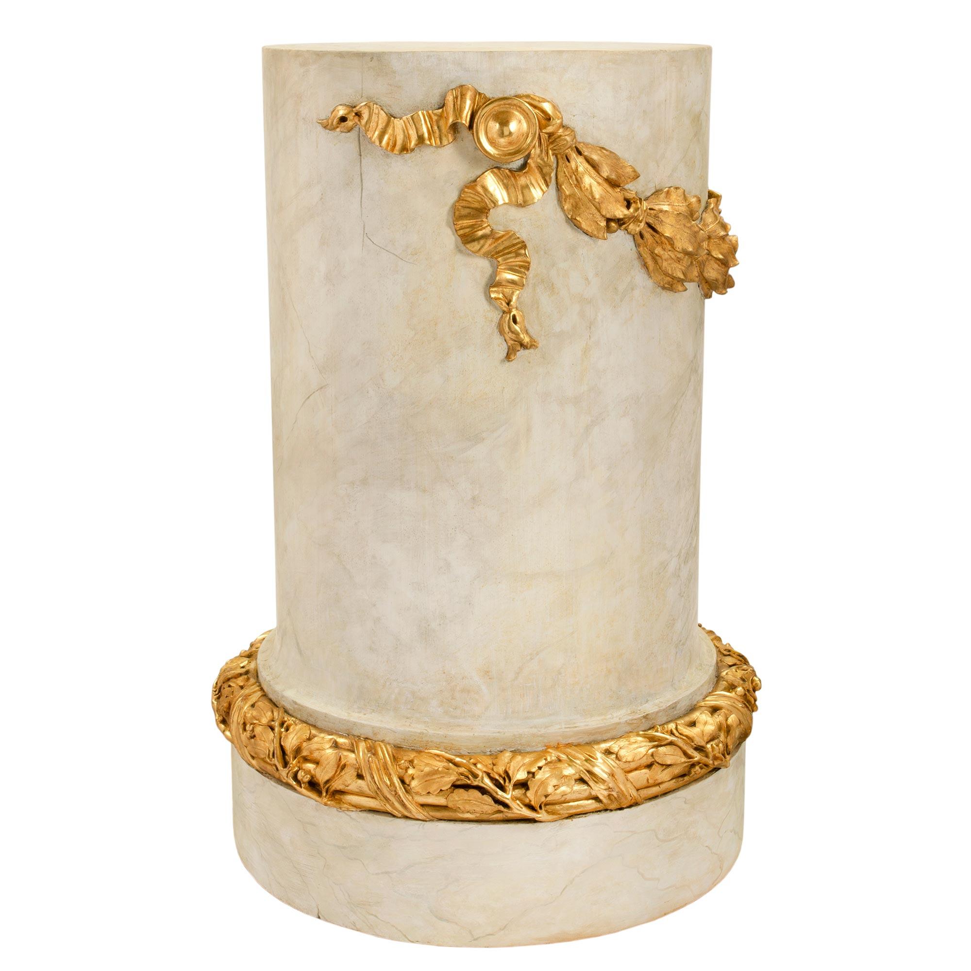 18th Century and Earlier French 18th Century Louis XVI Period Pedestal Column For Sale
