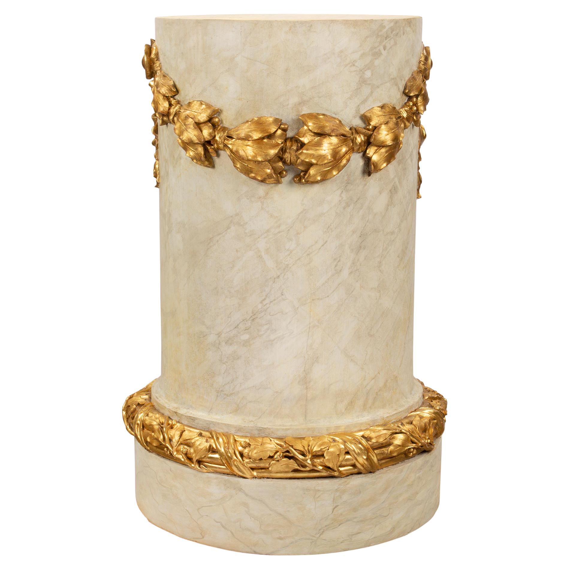 French 18th Century Louis XVI Period Pedestal Column For Sale