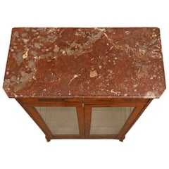 French 18th Century Louis XVI Period Rosewood Quarter Veneered Vitrine