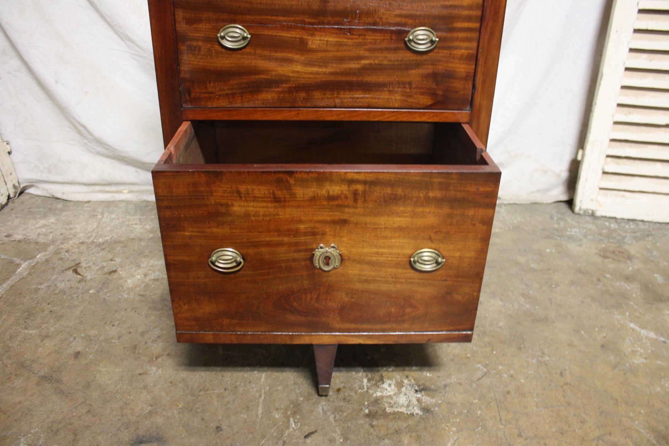Marquetry French 18th Century Louis XVI Period Small Commode For Sale