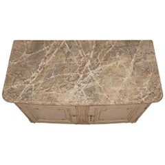 Commode bombée à deux portes, d'époque Louis XVI, du XVIIIe siècle français