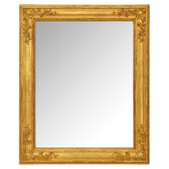 Specchio in legno dorato francese del XVIII secolo in stile Luigi XVI