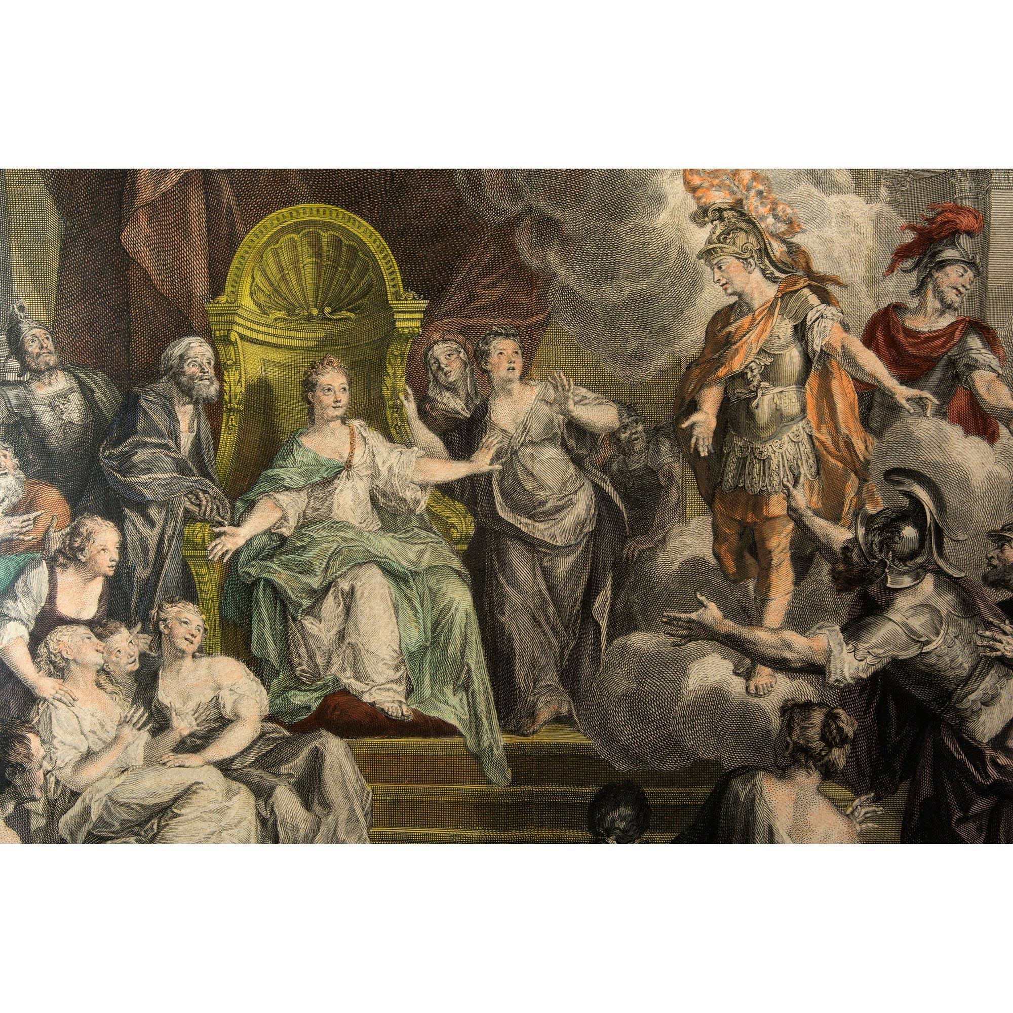 French 18th Century Louis XVI Style Print In Good Condition For Sale In West Palm Beach, FL