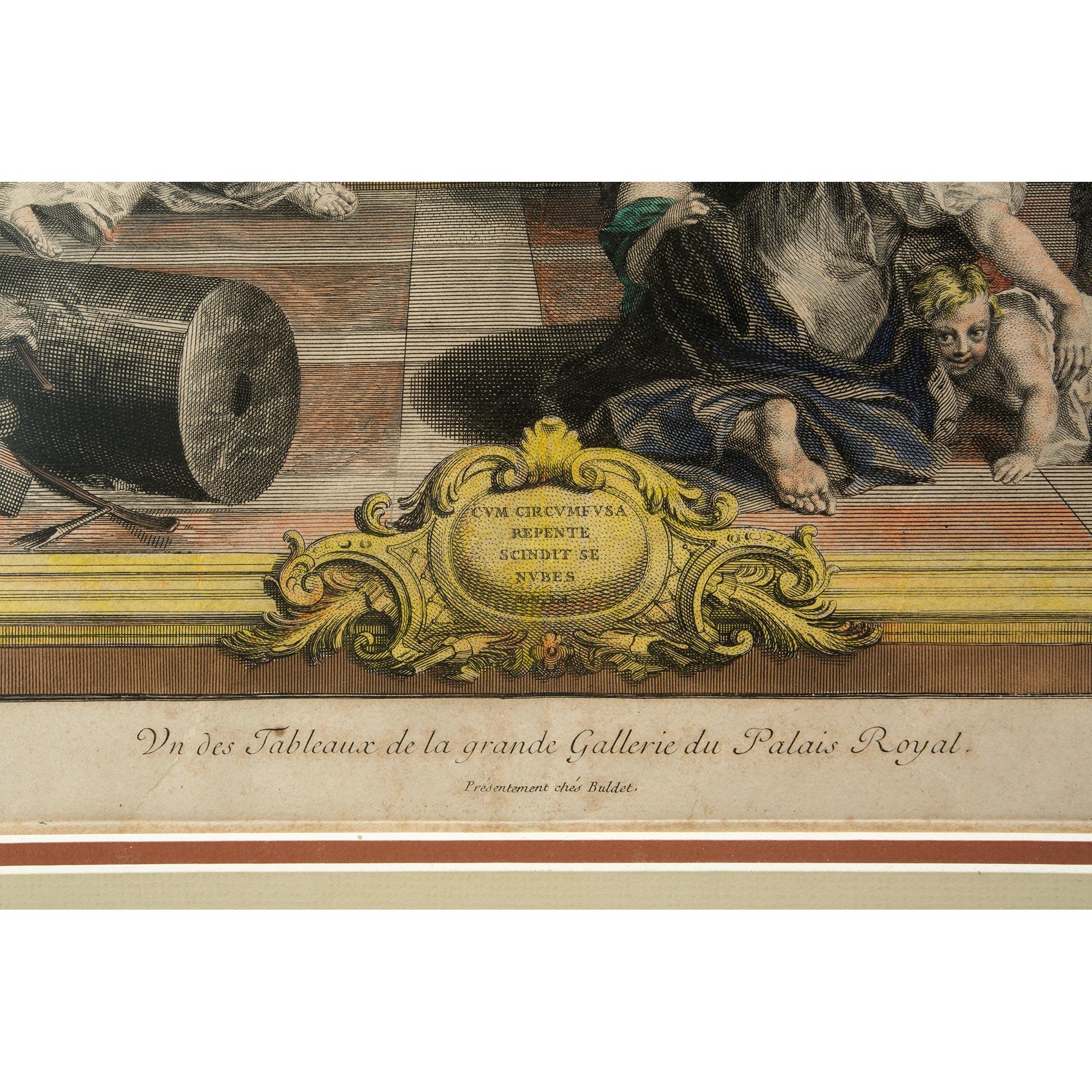 French 18th Century Louis XVI Style Print For Sale 2