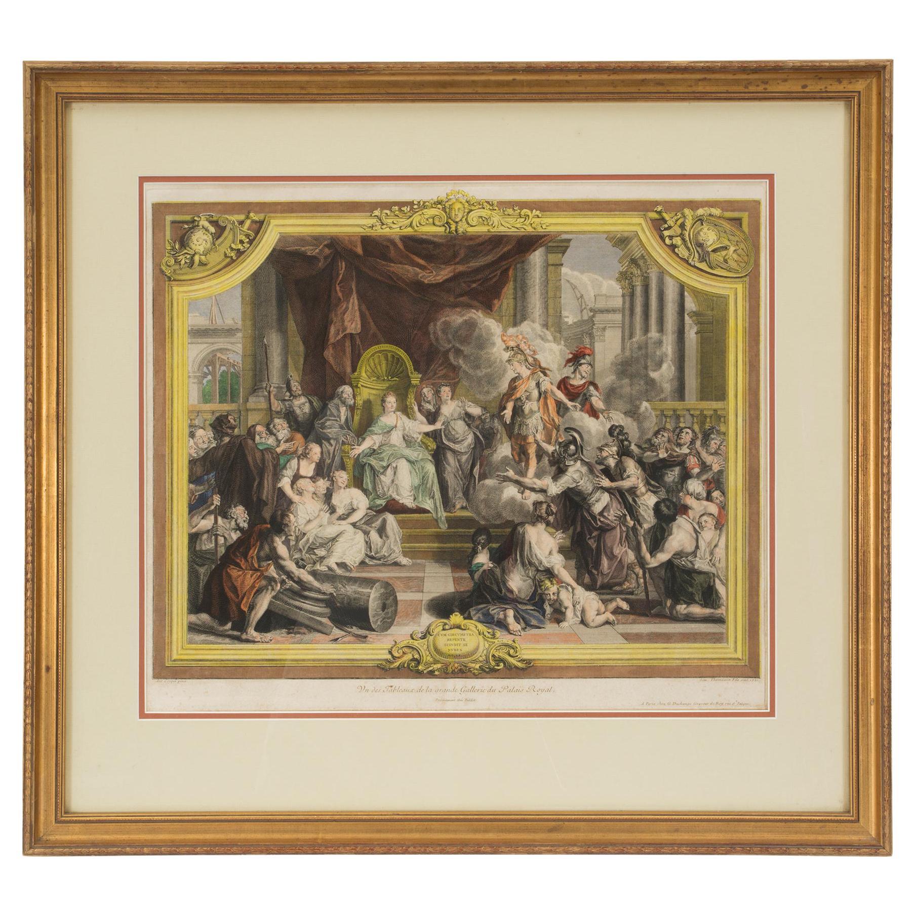 Franzsischer Druck im Louis-XVI-Stil des 18. Jahrhunderts