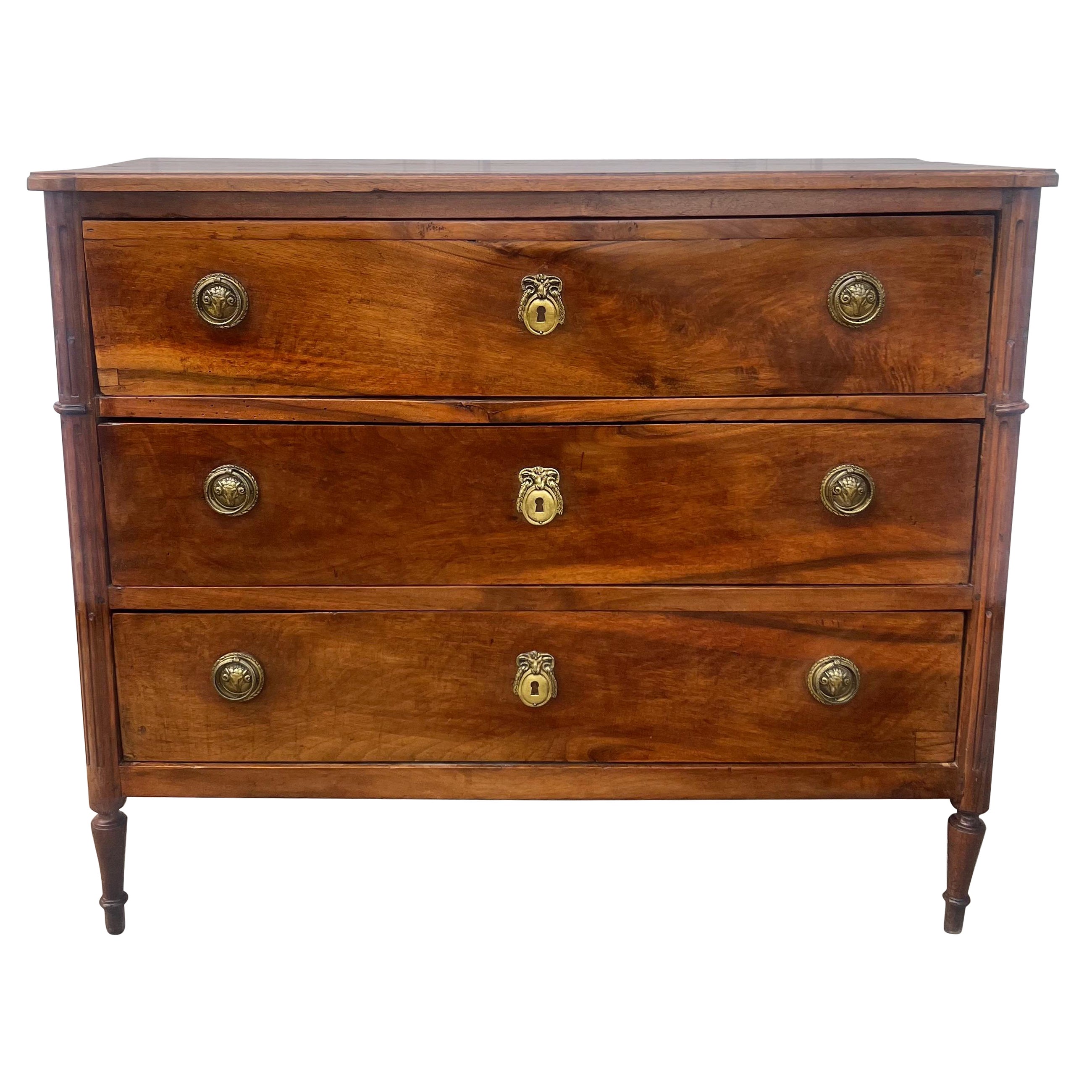 French 18th Century Louis XVI Walnut Chest of Drawers