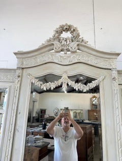 French 18th Century Louis XVI Walnut Painted 3 Door Armoire
