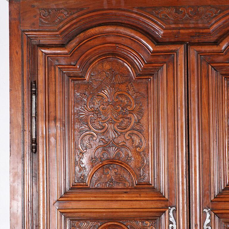 Louis XIV French 18th Century Lyonnaise Walnut Armoire