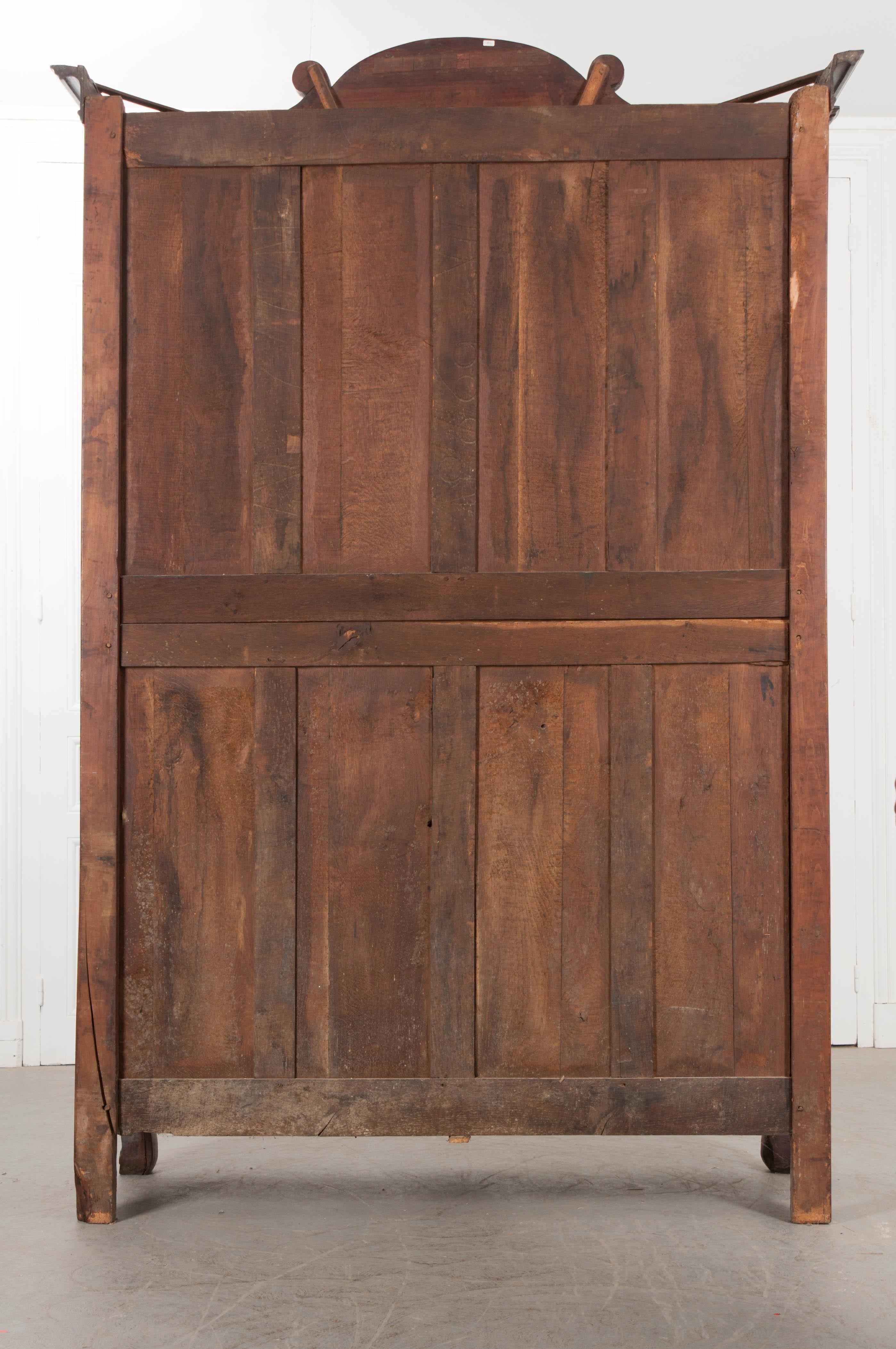 French 18th Century Mahogany Armoire from the Port of Normandy 8