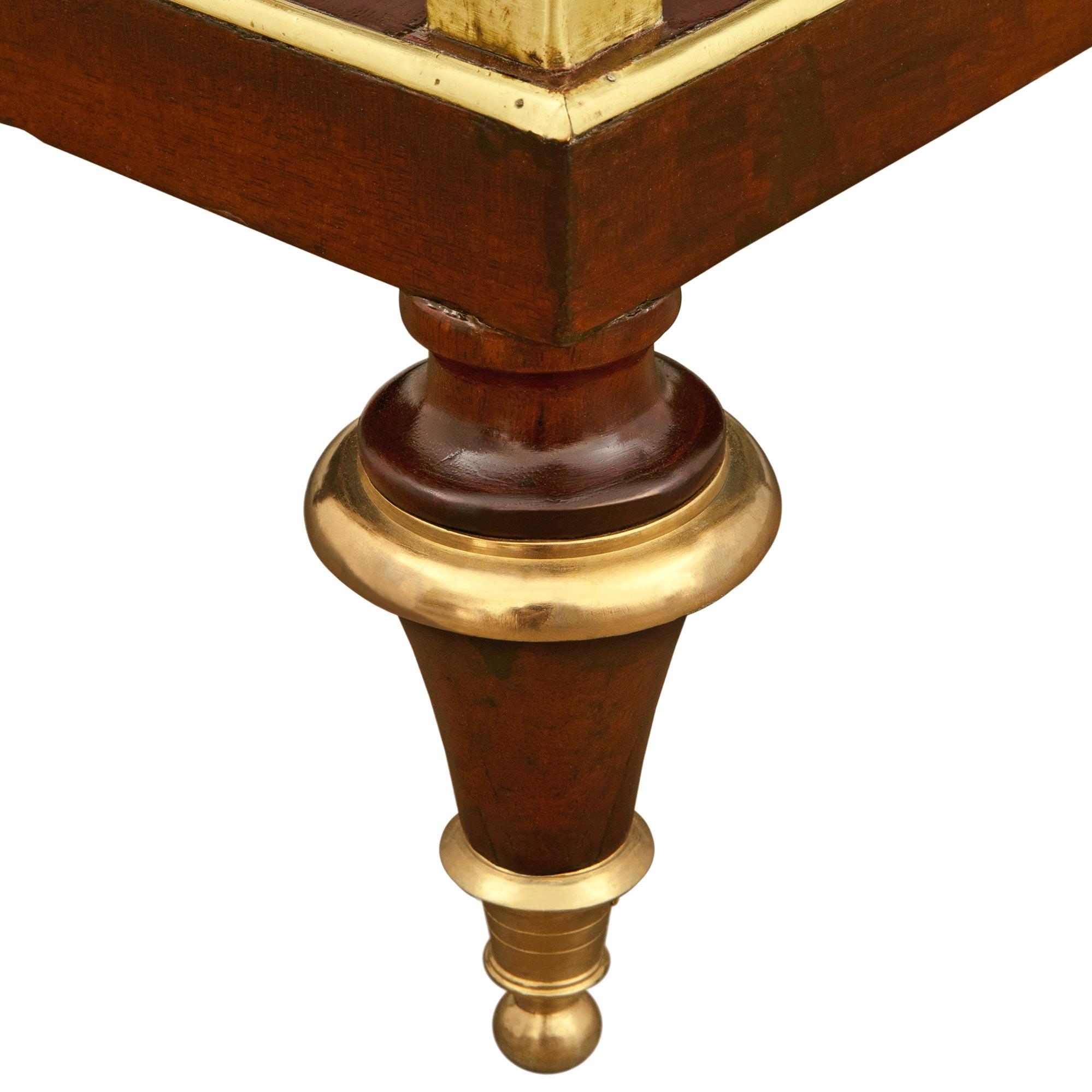 French 18th century Mahogany, Ormolu and marble console, circa 1795 For Sale 3