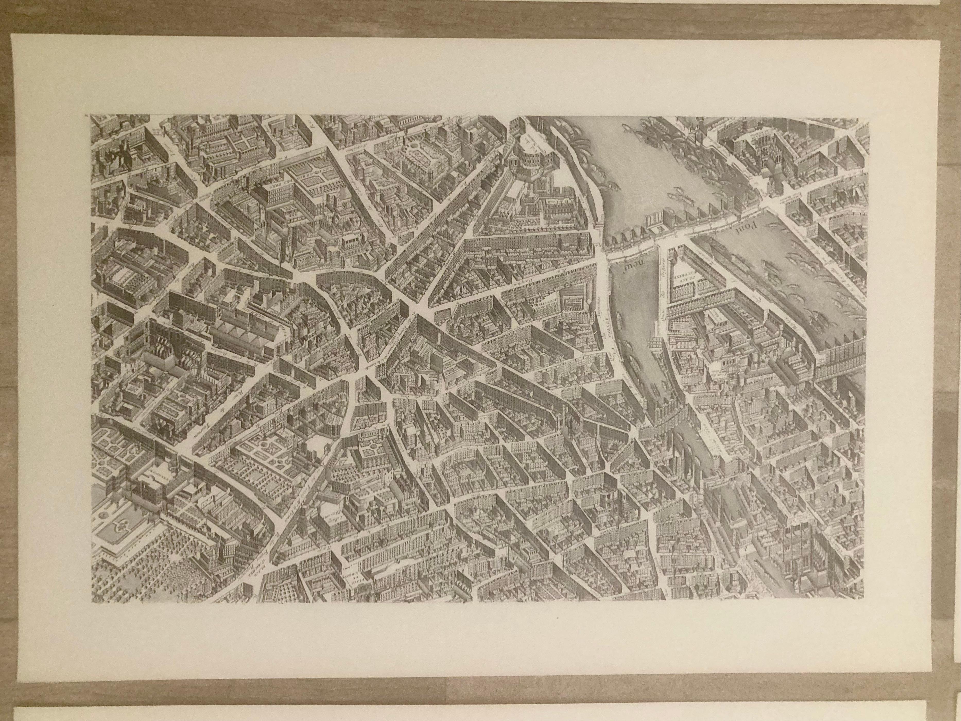 French 18th Century Map of Paris by Turgot For Sale 3