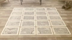 French 18th Century Map of Paris by Turgot