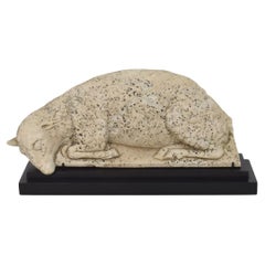 French, 18th Century, Marble Baroque Lamb of God Fragment