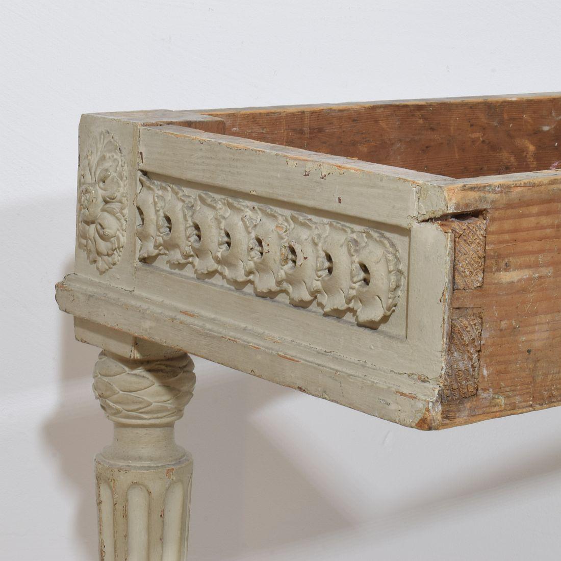 French 18th Century Marble-Top Louis XVI Console Table For Sale 12