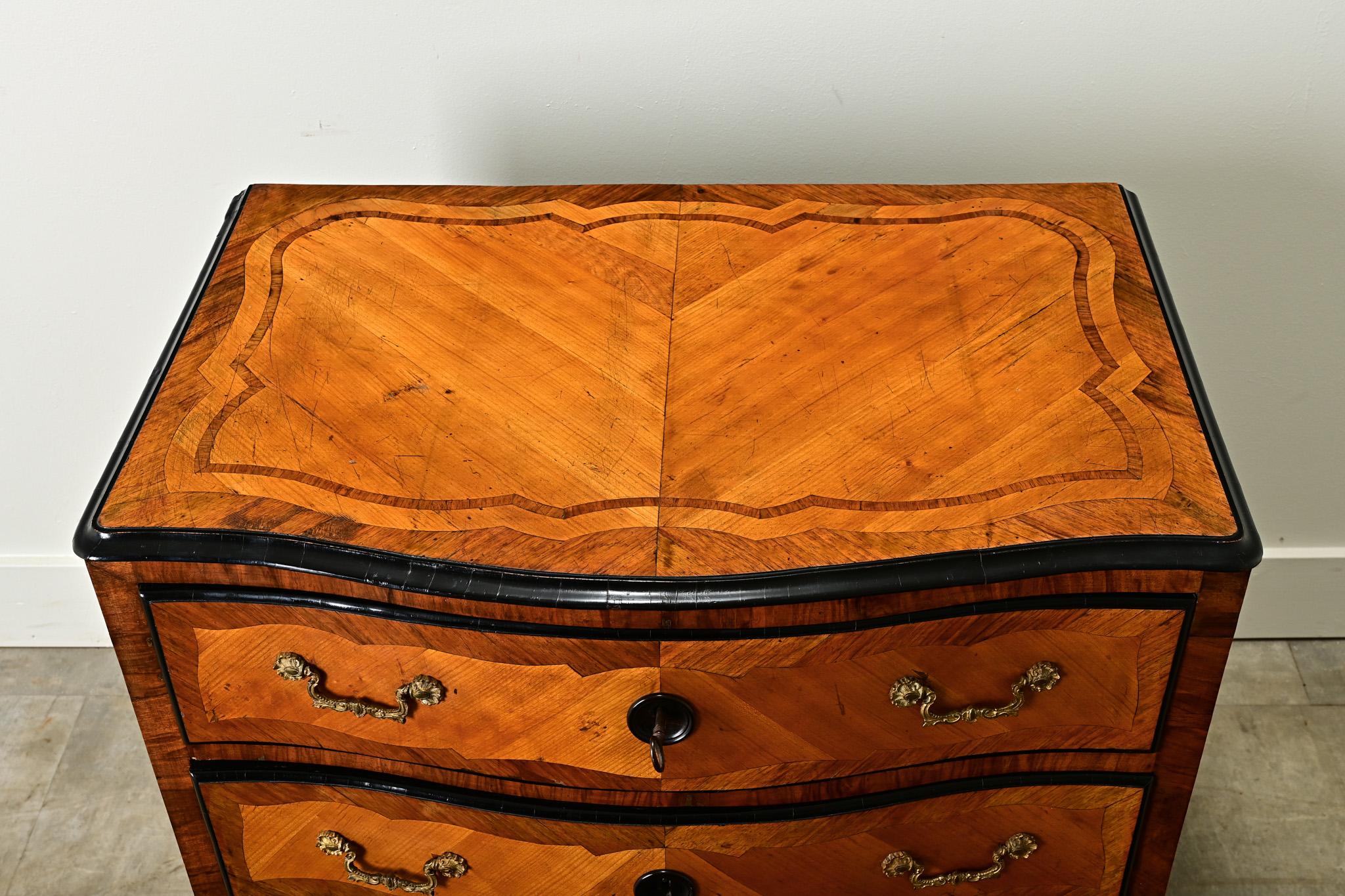 18th Century and Earlier French 18th Century Marquetry Commode For Sale
