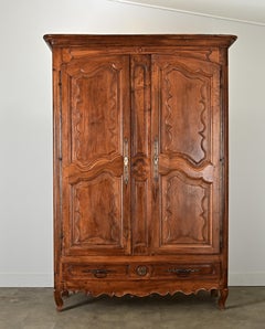French 18th Century Massive Louis XV Carved Armoire